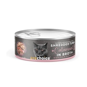 Prochoice Özel Sos İçerisinde Tiftiklenmiş Taze Ton Balıklı Ve Kalamarlı Yetişkin Kedi Konservesi 70 gr - Prochoice