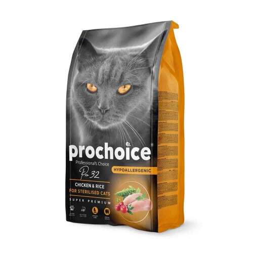 Prochoice Pro 32 Tavuklu Kısırlaştırılmış Yetişkin Kedi Maması 2 kg - 1