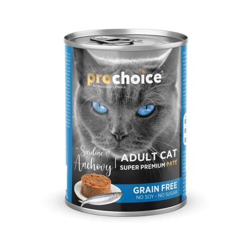 ProChoice ProChoice Sardalyalı ve Hamsili Yetişkin Kedi Konservesi 400 gr 6 Adet - 1