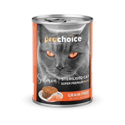ProChoice ProChoice Somonlu Kısırlaştırılmış Kedi Konservesi 400 gr X 6 Adet - 1