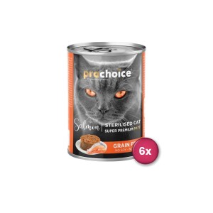 Prochoice Somonlu Kısırlaştırılmış Kedi Konservesi 400 gr X 6 Adet - Prochoice