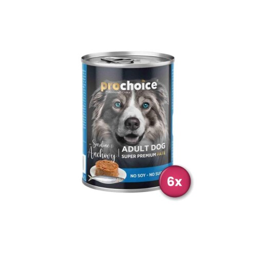 Prochoice Sardalyalı ve Hamsili Yetişkin Köpek Konservesi 400 gr X 6 Adet - 1