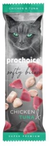 Prochoice Softy Bites Tavuklu ve Ton Balıklı Yumuşak Kedi Ödül Maması 10 gr - Prochoice
