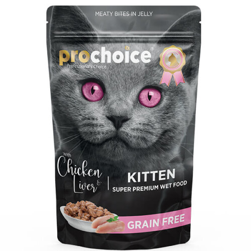 Prochoice Tahılsız Kitten Tavuk ve Ciğerli Yavru Kedi Konservesi 85 Gr - 1