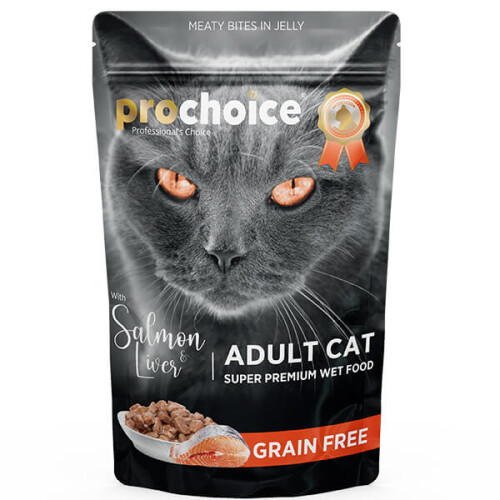 Prochoice Tahılsız Somon ve Ciğerli Yetişkin Kedi Konservesi 85 Gr - 1