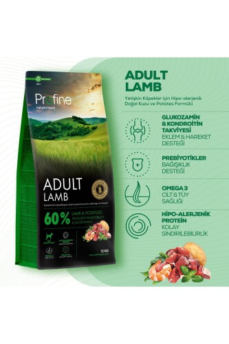 Profine Glutensiz Kuzulu Yetişkin Köpek Maması 12 kg - 2