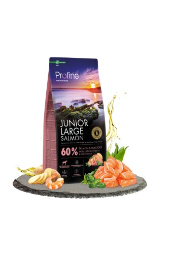 Profine Glutensiz Somonlu Büyük Irk Yavru Köpek Maması 12 kg - 1