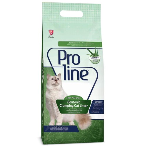 Proline Aloe Veralı İnce Topaklaşan Bentonit Kedi Kumu 10 lt - 1