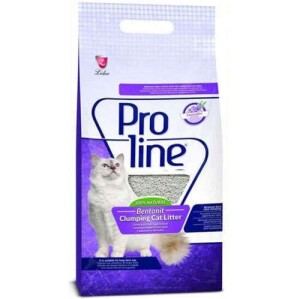 Proline Lavanta Kokulu İnce Taneli Topaklanan Bentonit Kedi Kumu 20 lt - Proline