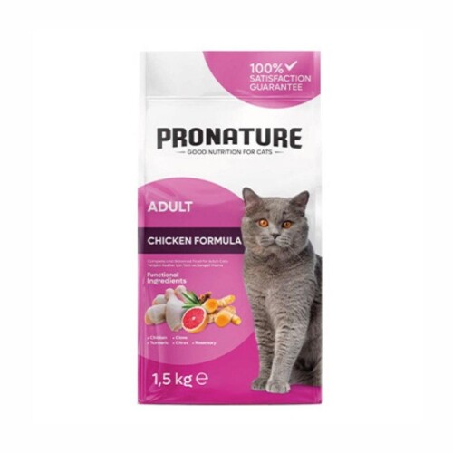 Pronature Tavuklu ve Pirinçli Yetişkin Kedi Maması 1,5 kg - 1