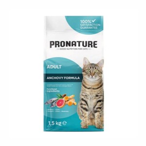 Pronature Hamsili ve Pirinçli Yetişkin Kedi Maması 1,5 kg - Pronature