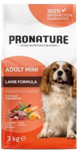 Pronature Daily Kuzu Etli Küçük Irk Yetişkin Köpek Maması 3 kg - 1
