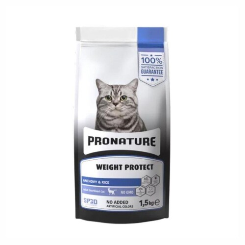 Pronature Hamsili ve Pirinçli Kısırlaştırılmış Yetişkin Kedi Maması 1,5 Kg - 1