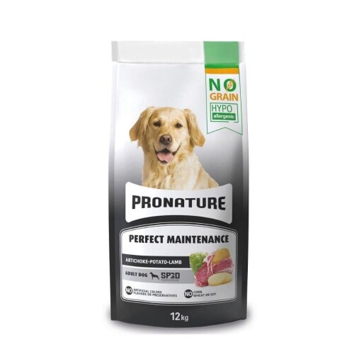 Pronature Hypo-Allergenic Kuzu Etli Enginarlı ve Patatesli Tahılsız Yetişkin Köpek Maması 10 + 2 kg - 1