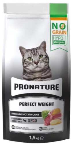 Pronature Hypo-Allergenic Kuzulu Enginarlı Tahılsız Kısırlaştırılmış Kedi Maması 1,5 kg - 1
