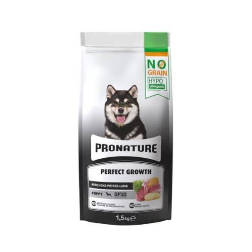 Pronature Hypo-Allergenic Kuzulu Enginarlı ve Patatesli Tahılsız Yavru Köpek Maması 1,5 kg - 1