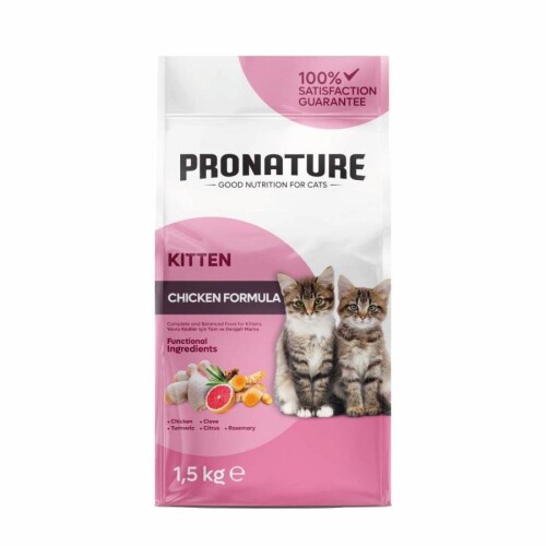 Pronature Tavuklu ve Pirinçli Yavru Kedi Maması 10 kg - 1