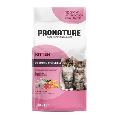 Pronature Tavuklu ve Pirinçli Yavru Kedi Maması 10 kg - 1