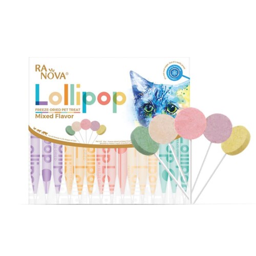 Ranova Kediler İçin Karışık Lezzetli Lolipop 15'li - 1