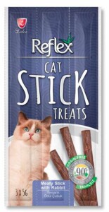 Reflex Cat Stick Treats Tavşanlı Kedi Ödül Çubukları 3 X 5 gr - Reflex