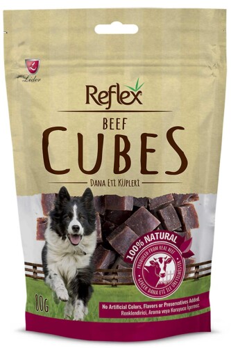 Reflex Dana Etli Küp Şeklinde Köpek Ödülü 80 gr - 1