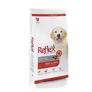 Reflex High Quality Biftekli ve Pirinçli Yavru Köpek Maması 15 kg - Reflex