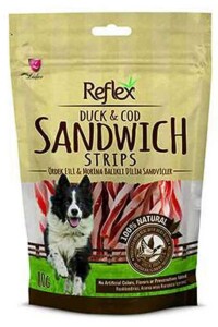 Reflex Kurutulmuş Ördek Etli ve Morina Balıklı Köpek Ödül Maması 80 gr - Reflex