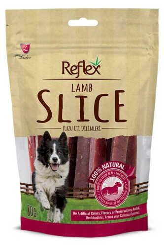 Reflex Kuzu Etli Şerit Şeklinde Köpek Ödül Maması 80 gr - 1