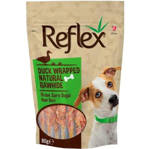 Reflex Ördek Etli Natural Kemik Köpek Ödül Maması 80 gr - Reflex