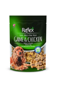 Reflex Plus Av Hayvanı ve Tavuk Parçalı Küçük Irk Köpek Ödülü 150 gr - Reflex Plus