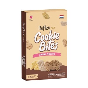 Reflex Plus Cookie Bites Animal Figures Orta ve Büyük Irk Yetişkin Köpek Ödül Maması 300 gr - Reflex Plus