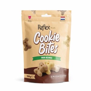 Reflex Plus Cookie Bites Mini Bones Küçük Irk Yetişkin Köpek Ödül Maması 150 gr - Reflex Plus