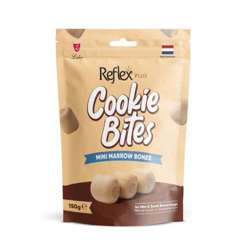 Reflex Plus Cookie Bites Mini Marrow Mini ve Küçük Irk Yetişkin Köpek Ödül Maması 150 gr - 1