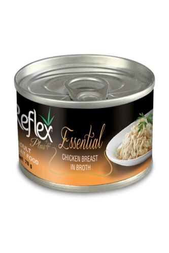 Reflex Plus Essential Et Suyu İçinde Tavuk Gögüslü Yetişkin Kedi Konservesi 70 gr - 1