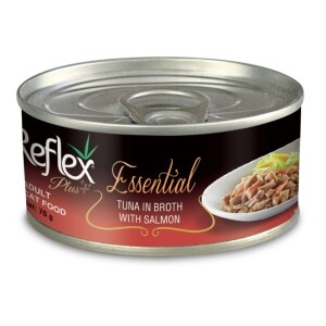 Reflex Plus Essential Ton Balığı Somonlu Kedi Konservesi 70 gr - Reflex Plus