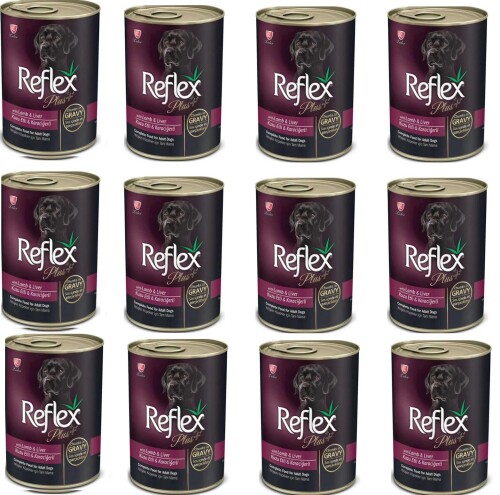 Reflex Plus Gravy Kuzu Etli & Karaciğerli Konserve Yetişkin Köpek Maması 415 gr X 12 Adet - 1