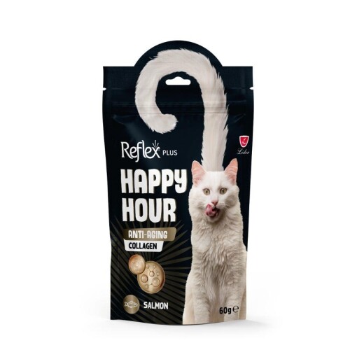 Reflex Plus Happy Hour Anti-Aging Collagen Yetişkin Kediler İçin Ödül Maması 60 Gr - 1
