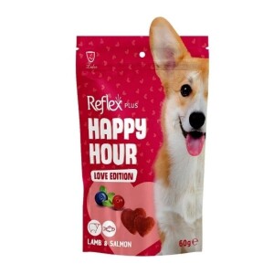 Reflex Plus Happy Hour Love Edition Kuzulu ve Somonlu Köpek Ödül Maması 60 Gr - Reflex Plus