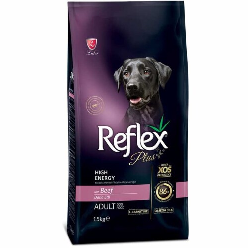 Reflex Plus High Energy Biftekli Yetişkin Köpek Maması 15 kg - 1