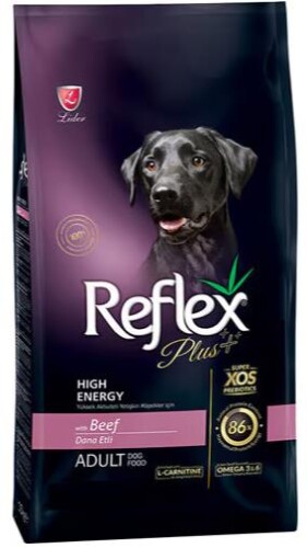 Reflex Plus High Energy Biftekli Yetişkin Köpek Maması 12 kg - 1