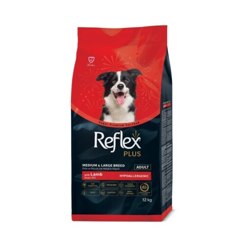 Reflex Plus Hypoallergenic Kuzu Orta ve Büyük Irk Köpek Maması 12 Kg - 1