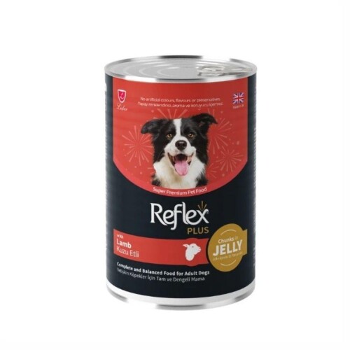 Reflex Plus Jöle İçinde Kuzu Etli Yetişkin Köpek Konservesi 400 Gr - 1