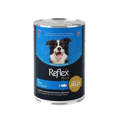 Reflex Plus Jöle İçinde Ton Balıklı Yetişkin Köpek Konservesi 400 Gr - 1