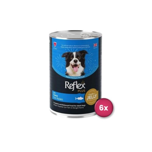 Reflex Plus Jöle İçinde Ton Balıklı Yetişkin Köpek Konservesi 400 Gr X 6 Adet - 1