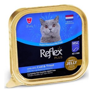 Reflex Plus Jöleli Morina Balıklı Kedi Konservesi 85 gr - Reflex Plus