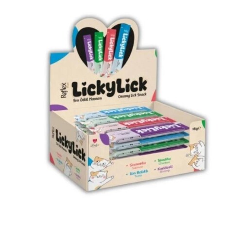 Reflex Plus LickyLick Sıvı Kedi Ödül Maması Karışık 72 Adet - 1