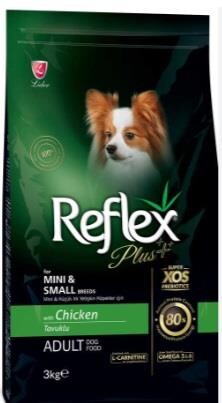 Reflex Plus Mini Tavuklu Küçük Irk Yetişkin Köpek Maması 3 kg - 1