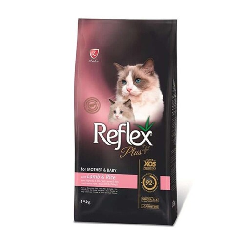 Reflex Plus Mother ​​&​​ Baby Kuzu Etli Kedi Maması 15 kg - 1