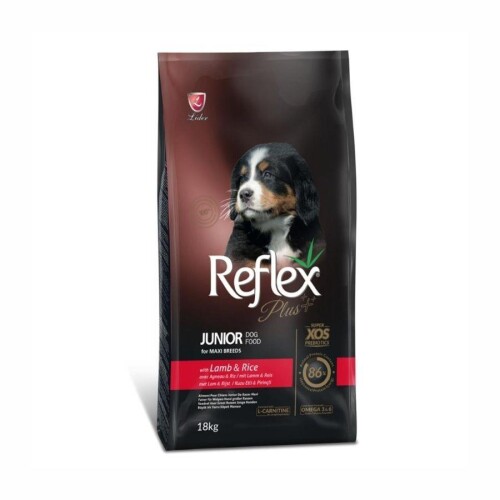 Reflex Plus Kuzu Etli ve Pirinçli Orta ve Büyük Irk Yavru Köpek Maması 18 Kg - 1