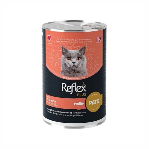 Reflex Plus Pate İçinde Et Parçacıklı Somonlu Yetişkin Kedi Konservesi 395 Gr - 1